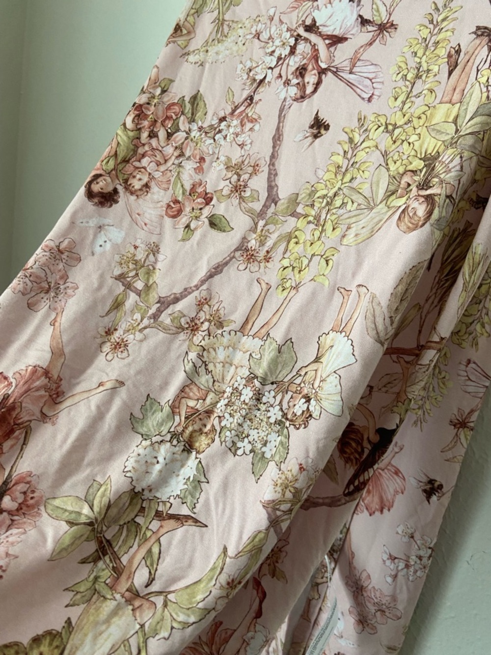 Posh Peanut Flower Fairies Bamboo Blanket Pink Fairy Floral 42x43 Lovey - Picture 2 of 6